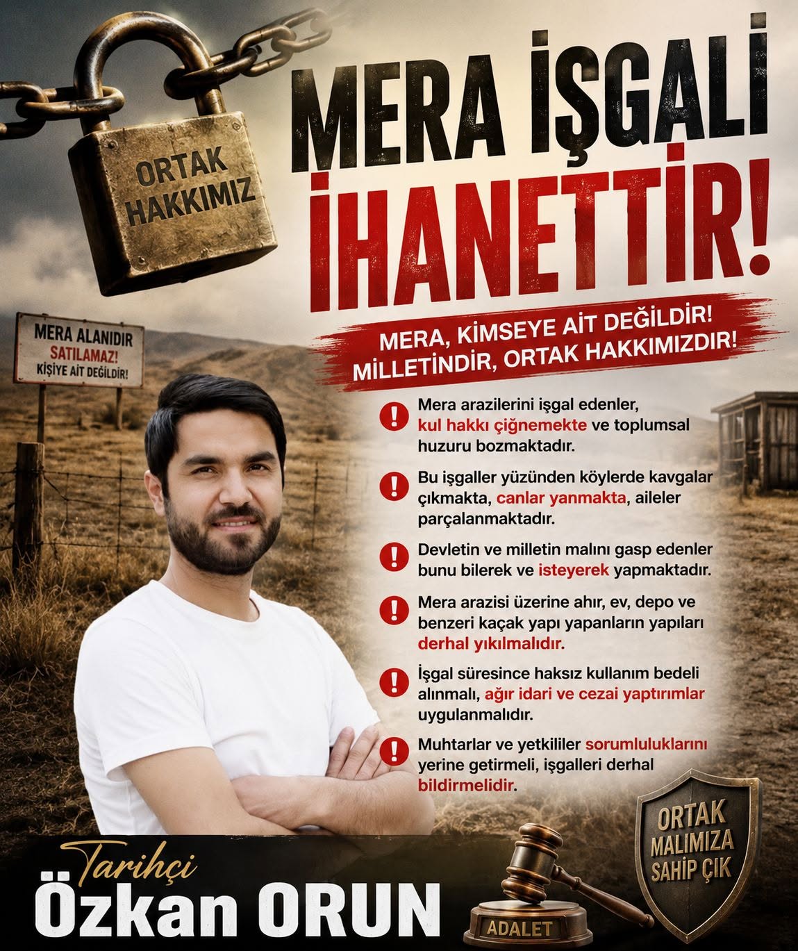 Ortak Geleceğe Darbe: Mera Talanı Toplumun Hakkına İhanettir